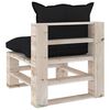 vidaXL Set Salotto Giardino su Pallet Cuscini 6 pz in Legno di Pino