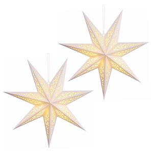 vidaXL Illuminazione Natalizia RAAHE 2 pz 10 LED Bianco caldo