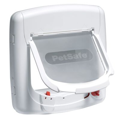 PetSafe Porta Basculante per Gatti a 4 Modalità Deluxe 400 Bianca