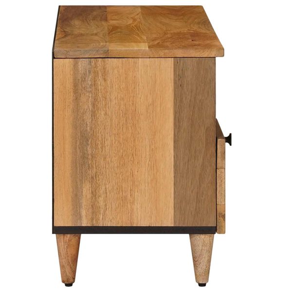 vidaXL Mobile TV Naturale 100 x 33,5 x 46 cm Legno di mango massello