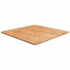vidaXL Piano Tavolo Quadrato Marrone Chiaro 70x70x1,5 Rovere Trattato