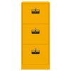 vidaXL Armadio per File Geometrico Giallo senape 45,5 x 42 x 106,5 cm