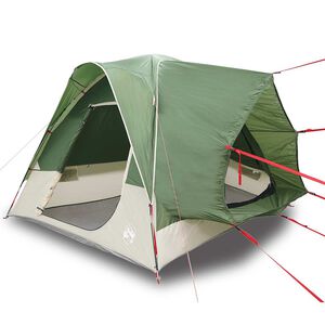 vidaXL Tenda da Campeggio per Auto per 4 Persone Verde Impermeabile