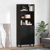 vidaXL Credenza Rovere Nero 69,5 x 34 x 180 cm Legno multistrato