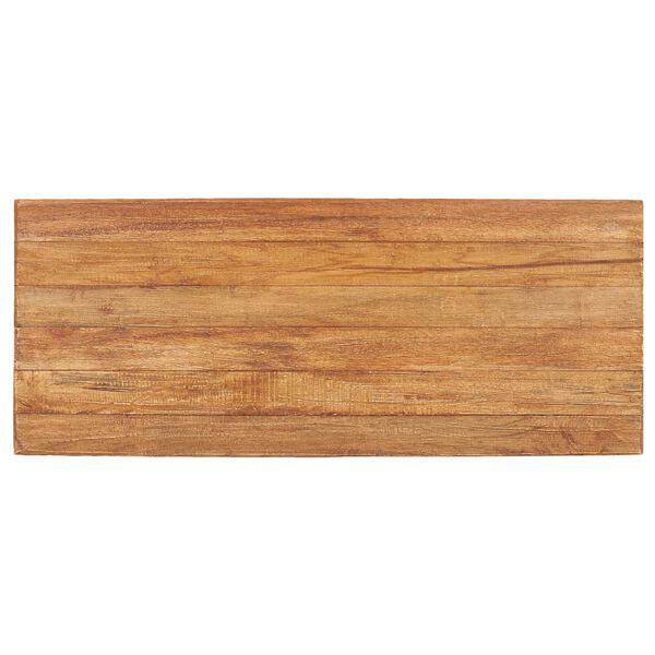 vidaXL Tavolino Salotto 100x40x47,5 cm Legno di Recupero Misto e Teak