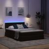 vidaXL Letto con contenitore e LED con led Nero 140 x 200 cm Velluto