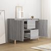 vidaXL Credenza Grigio Sonoma 101x35x70 cm in Legno Ingegnerizzato