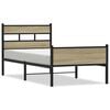 vidaXL Giroletto senza Materasso Rovere Sonoma 90x190 cm in Truciolato