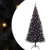 vidaXL Albero di Natale Nero 180 cm PVC
