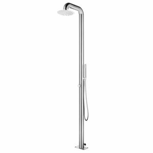 vidaXL Doccia da Giardino 225 cm in Acciaio Inossidabile