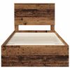 vidaXL Struttura del letto con testiera Legno vecchio 100 x 200 cm