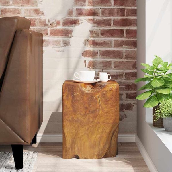 vidaXL Sgabello in Legno Massello di Teak