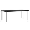 vidaXL Set da Pranzo da Giardino 7 pz con Cuscini Nero