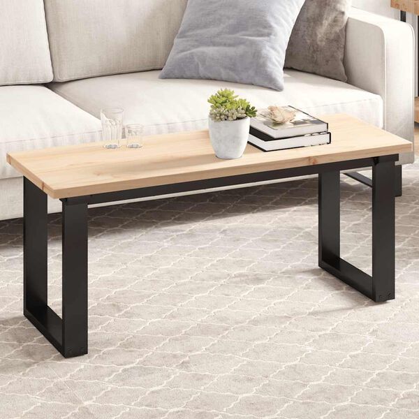 vidaXL Piano Tavolo 110x40x2,5 cm Rettangolare Legno Massello di Pino