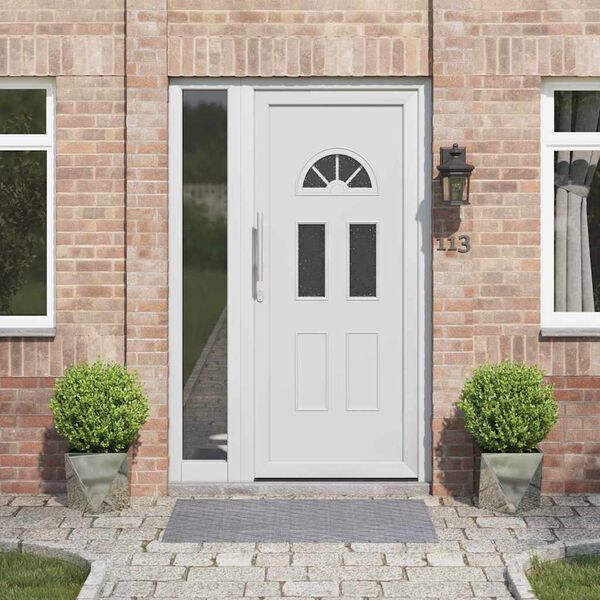 vidaXL Fioriera 2 pcs Argento 30 x 30 x 30 cm Acciaio zincato