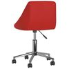 vidaXL Sedie da Pranzo Girevoli 4 pz Rosso Vino in Similpelle