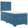 vidaXL Letto box spring con materasso Blu 100 x 200 cm Velluto