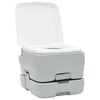 vidaXL Toilette da Campeggio 2 pcs Grigio e Bianco