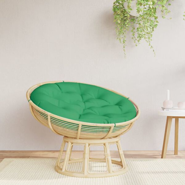 vidaXL Cuscino Rotondo Verde &Oslash; 100x11 cm in Tessuto Oxford