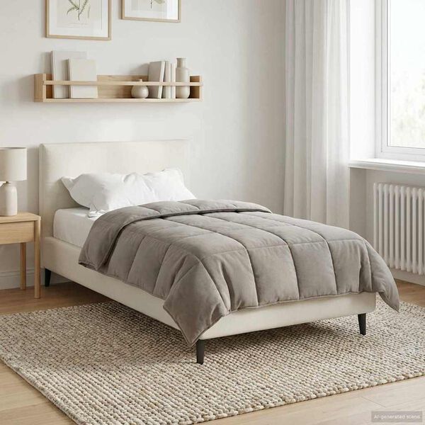 vidaXL Duvet Estivo Rosa 135 x 200 cm Microfibra e Fleece Teddy