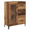 vidaXL Credenza Legno vecchio 69,5 x 34 x 180 cm Legno multistrato