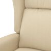 vidaXL Poltrona Alzapersona Crema in Tessuto