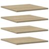 vidaXL Ripiani per Libreria 4pz Rovere Sonoma 40x40x1,5cm Multistrato