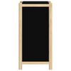 vidaXL Credenza Nera 62x38x75 cm in Legno Multistrato