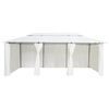 vidaXL Gazebo con Tende 600x298x270 cm Bianco 180g/m²