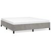 vidaXL Struttura letto senza Materasso Grigio Chiaro 193x203 cm matrimoniale Velluto
