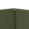 vidaXL Fioriera Verde oliva 75 x 75 x 60 cm Acciaio