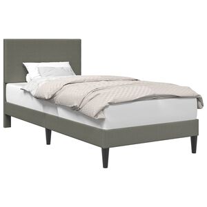 vidaXL Struttura del letto Grigio Chiaro 90 x 190 cm Tessuto in Cords