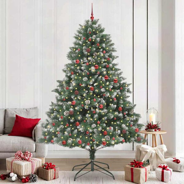 vidaXL Albero di Natale artificiale con 300 LED Verde 240 cm