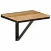 vidaXL Mensola da Parete 40x30x32 cm in Legno Massello Mango e Ferro
