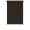 vidaXL Tenda a Rullo per Esterni 105(L)x140(A) cm Marrone HDPE