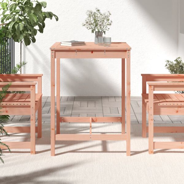 vidaXL Tavolo da Giardino 82,5x82,5x110cm in Legno Massello di Douglas