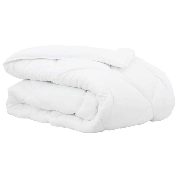 vidaXL Duvet Invernale Bianco 240 x 222 x 5 cm Poliestere