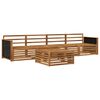 vidaXL Set di divani da esterno 5 pcs Naturale