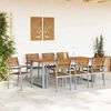 vidaXL Sedia da Giardino 8 pcs Marrone 56 x 57 x 87 cm