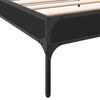 vidaXL Giroletto Nero 75x190 cm in Legno Multistrato e Metallo