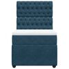 vidaXL Giroletto a Molle con Materasso Blu Scuro 80x200 cm in Velluto