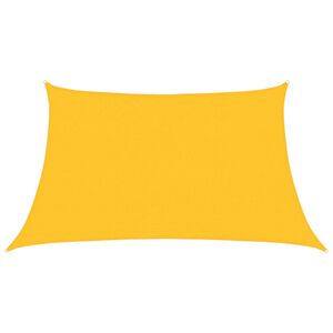 vidaXL Vela Parasole 160 g/m&sup2; Gialla 3/4x2 m in HDPE