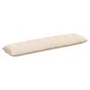vidaXL Cuscino per Schiena Beige 200 x 50 cm Tessuto in Microfibra