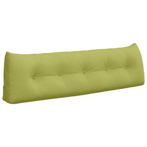 vidaXL Cuscino per Schiena Verde chiaro 160 x 24 x 50 cm Tessuto
