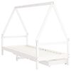 vidaXL Giroletto Bambini con Cassetti Bianco 90x190 cm Massello Pino