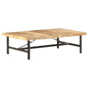 vidaXL Tavolino da Salotto 142x90x42 cm in Legno Massello di Mango