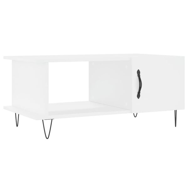 vidaXL Tavolino da Salotto Bianco 90x50x40 cm in Legno Multistrato