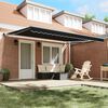 vidaXL Tenda Retrattile Nero 450 × 300 cm Poliestere e Alluminio