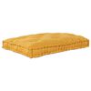 vidaXL Cuscino per Divano Pallet Giallo 120 x 80 x 12 cm Tessuto