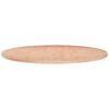 vidaXL Piano Tavolo Rotondo &Oslash;70x1,5 cm Massello di Rovere Non Trattato